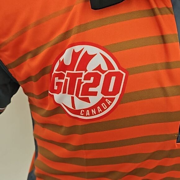 Yashi Sports Men's Brampton Wolves Jersey Orange/ Black Medium - Picture 8 of 16